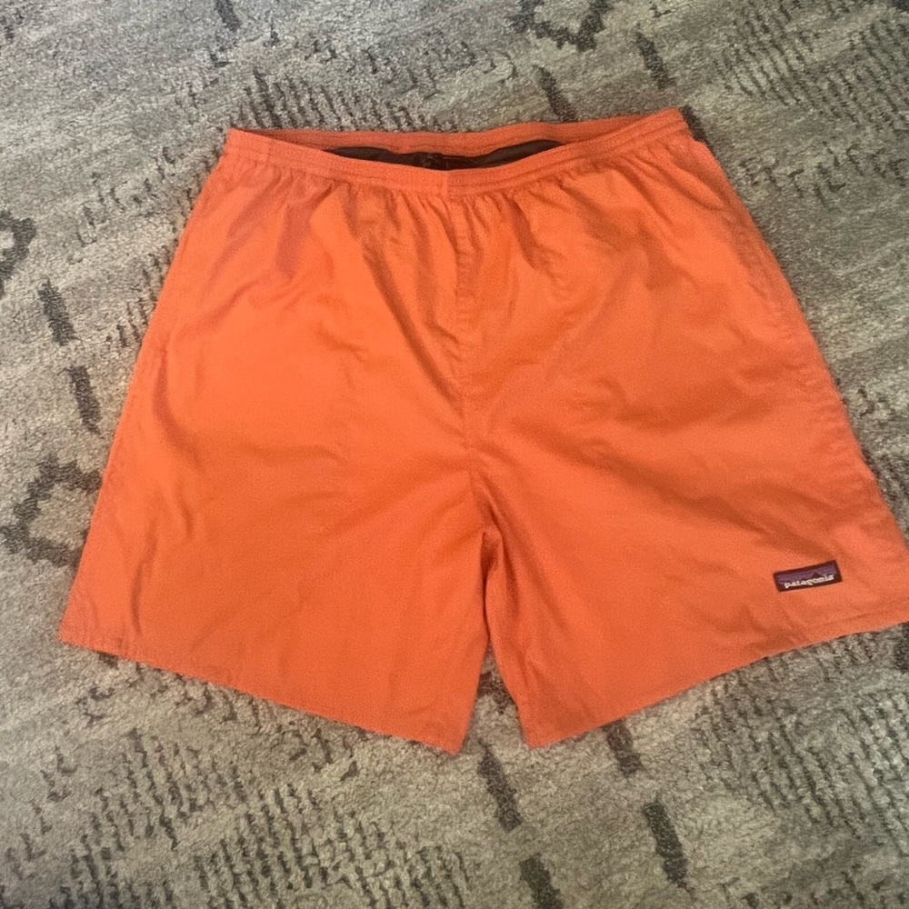 Patagonia Mens XL orange swim shorts